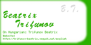 beatrix trifunov business card